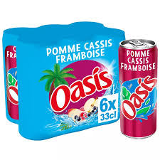 OASIS POMME CASSIS FRAMBOISES 6x33CL