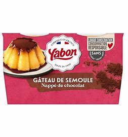 4x125G GATEAU DE SEMOULE CHOCOLAT YABON