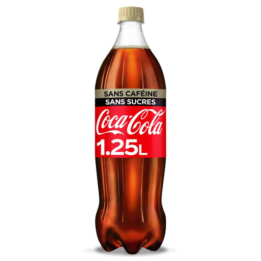 PET 1.25L COCA COLA ZÉRO SANS CAFÉINE