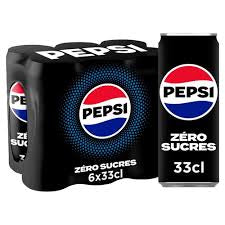 PEPSI ZÉRO SLEEK CANETTE  6x33CL