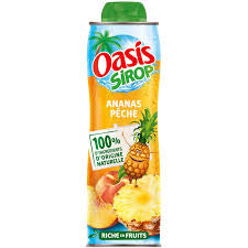 OASIS SIROP ANANAS PECHE 60CL