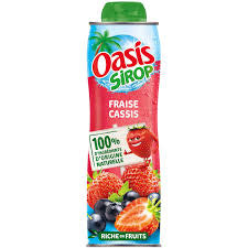 OASIS SIROP FRAISE CASSIS 60CL