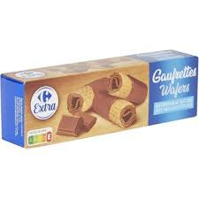 GAUFRETTES WAFER AU CHOCOLAT AU LAIT CARREFOUR